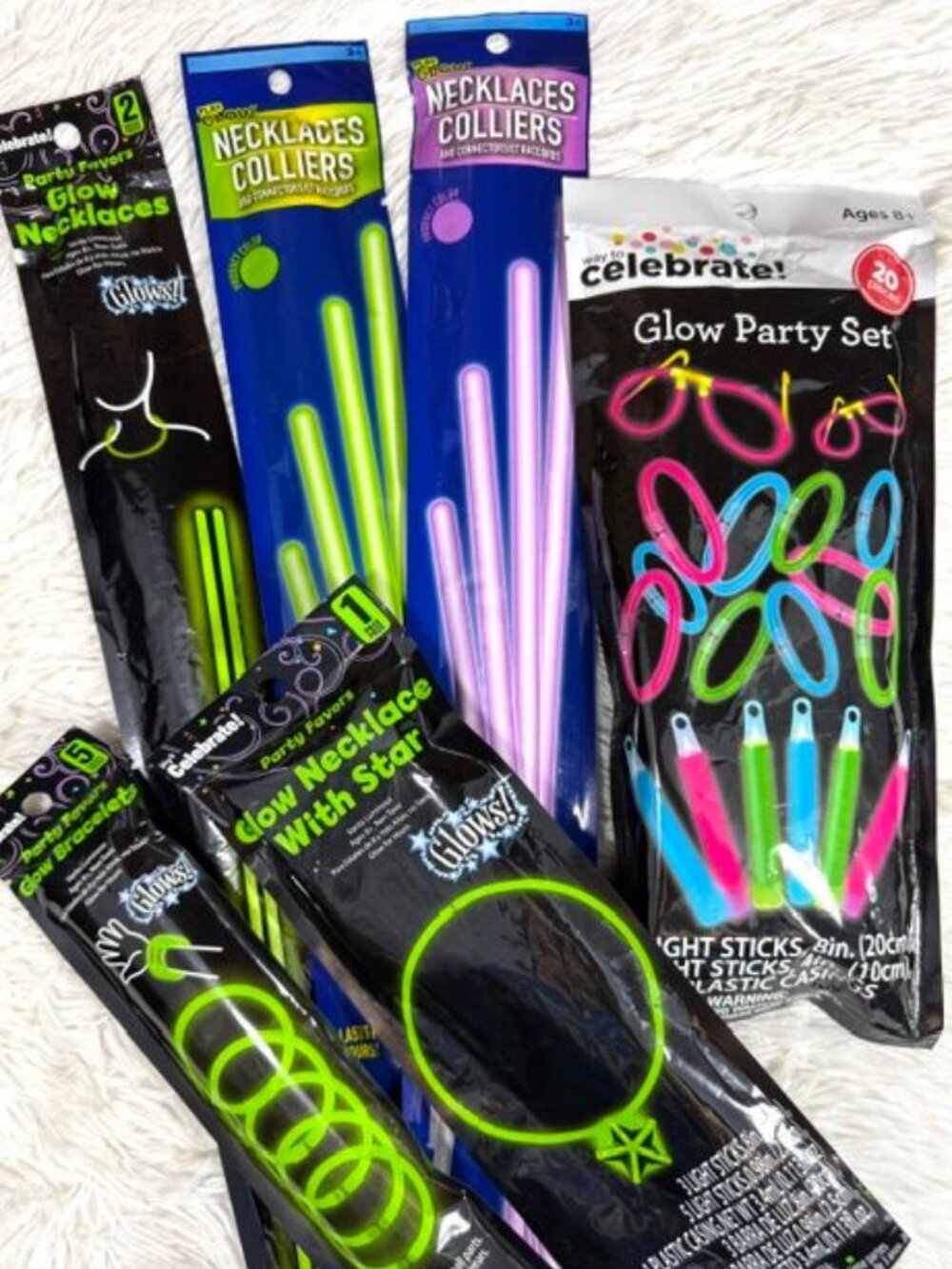 38 Pieces! Glow Necklaces Bracelets Glow Light Sticks Glow Casings Party Set